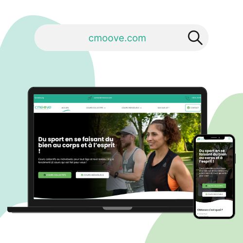 exemple de site internet de coach sportif par l’agence Digidream