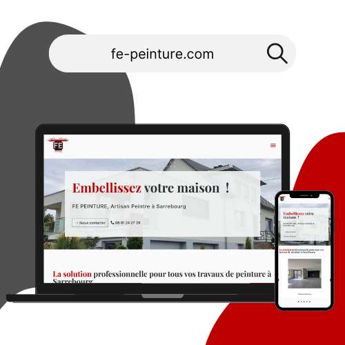 Exemple création site internet pour entreprise de peinture en bâtiment - DIGIDREAM