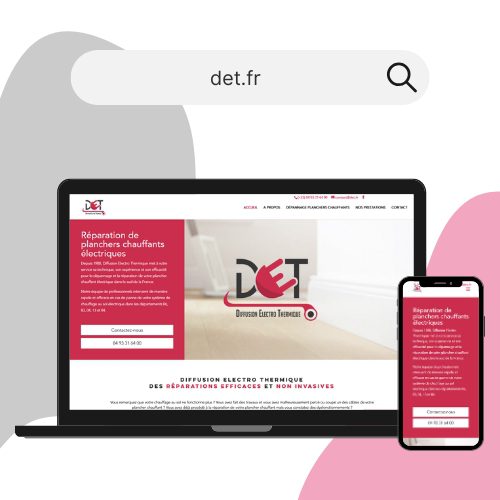 Exemple création site internet pour chauffagiste- DIGIDREAM