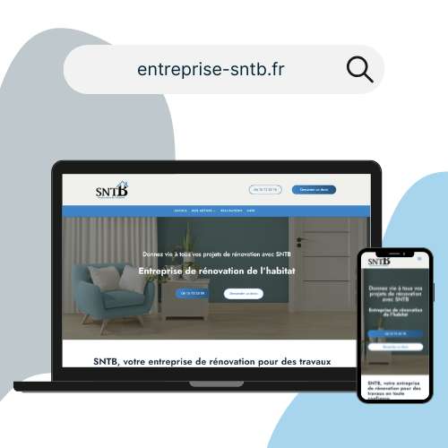 Exemple création site internet pour entreprise de rénovation- DIGIDREAM